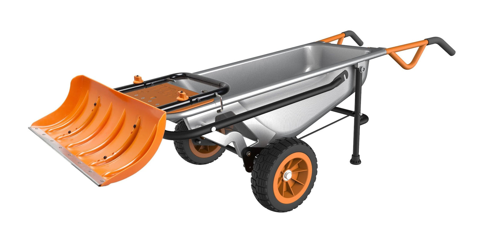 Snow Plow Attachment for Aerocart, features Galvanized Steel Wear Strip D8Z3 - product image 2