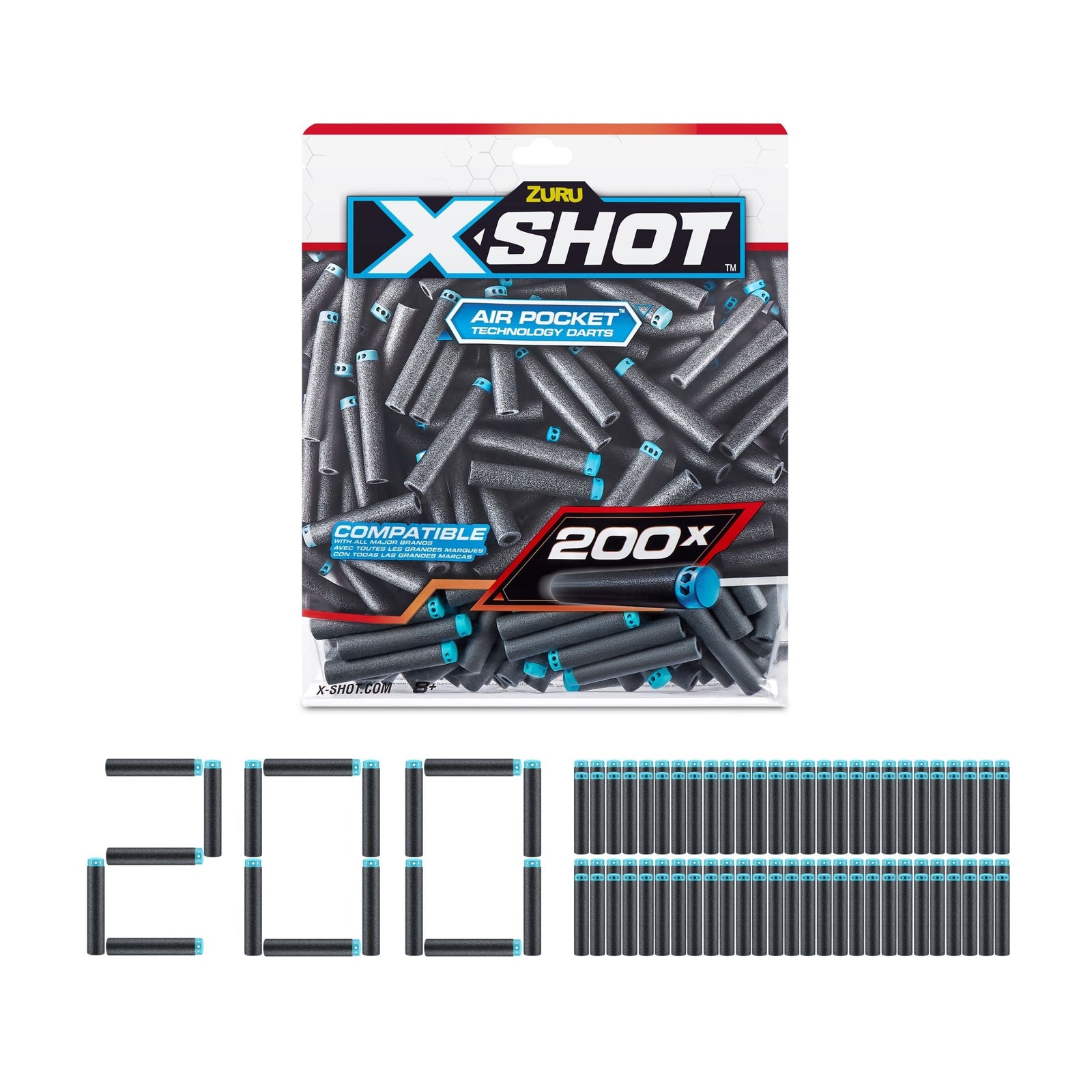 Excel Refill Darts Foilbag, 200-pk, Ages 8+ G1G2 - product image 1