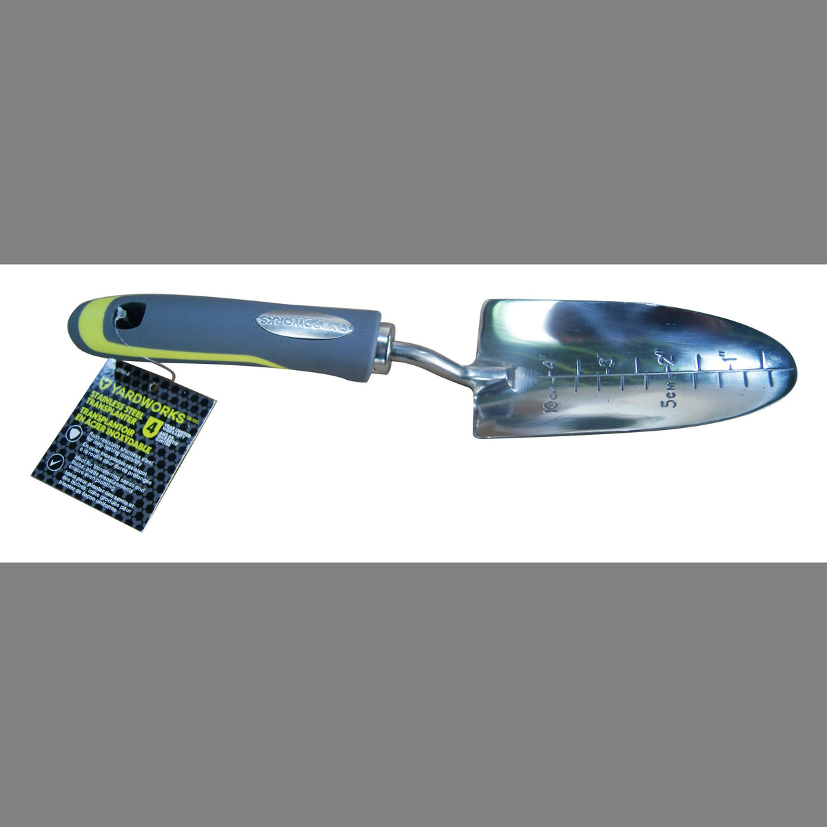 12-in Stainless-Steel Hand Transplanter with Rubber Handle F8R8 - product image 2