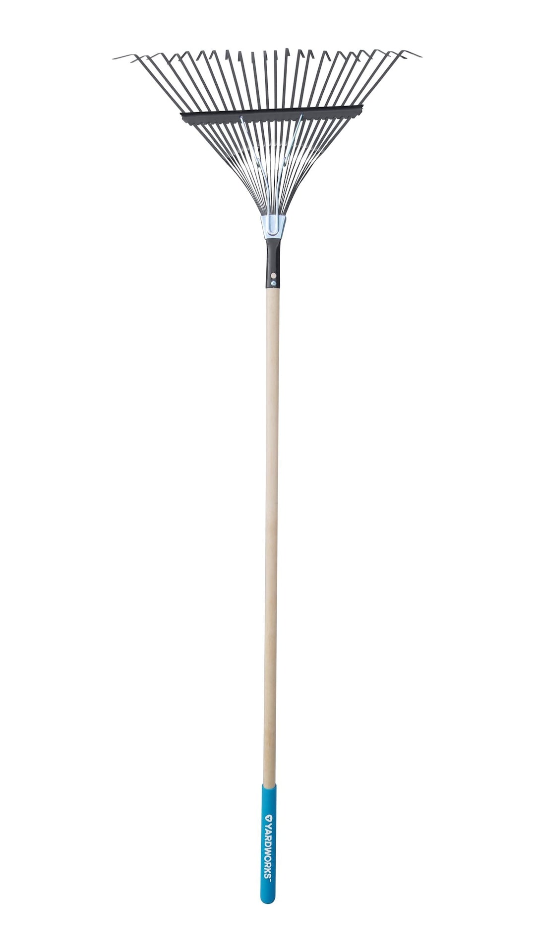 22-in Wide Metal 22-Tine Leaf Rake, 48-in Hardwood Shaft I1C1 - product image 1