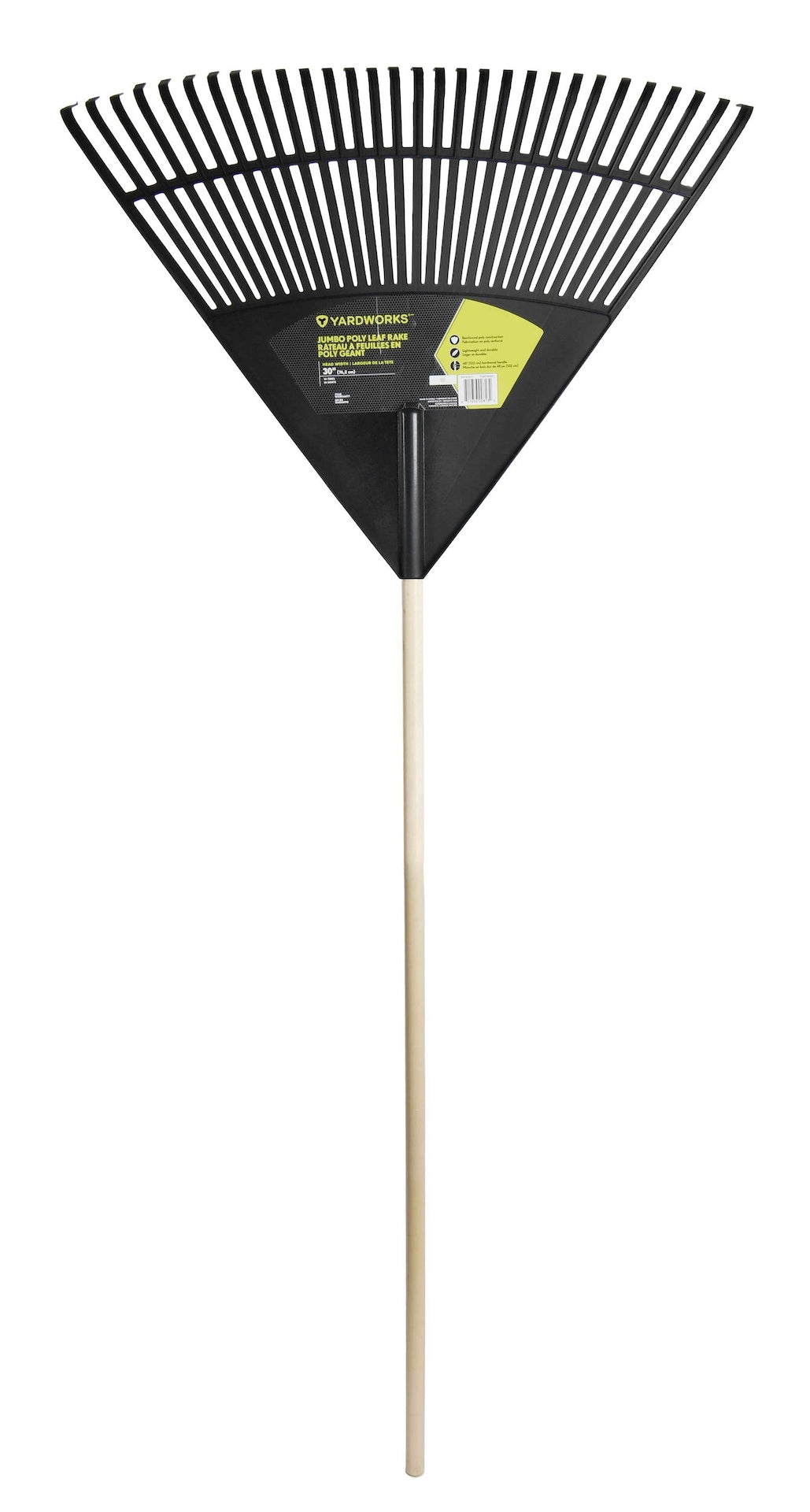 30-Tine Jumbo Leaf Rake with Hardwood Shaft, 30-in G2C4 - product image 1