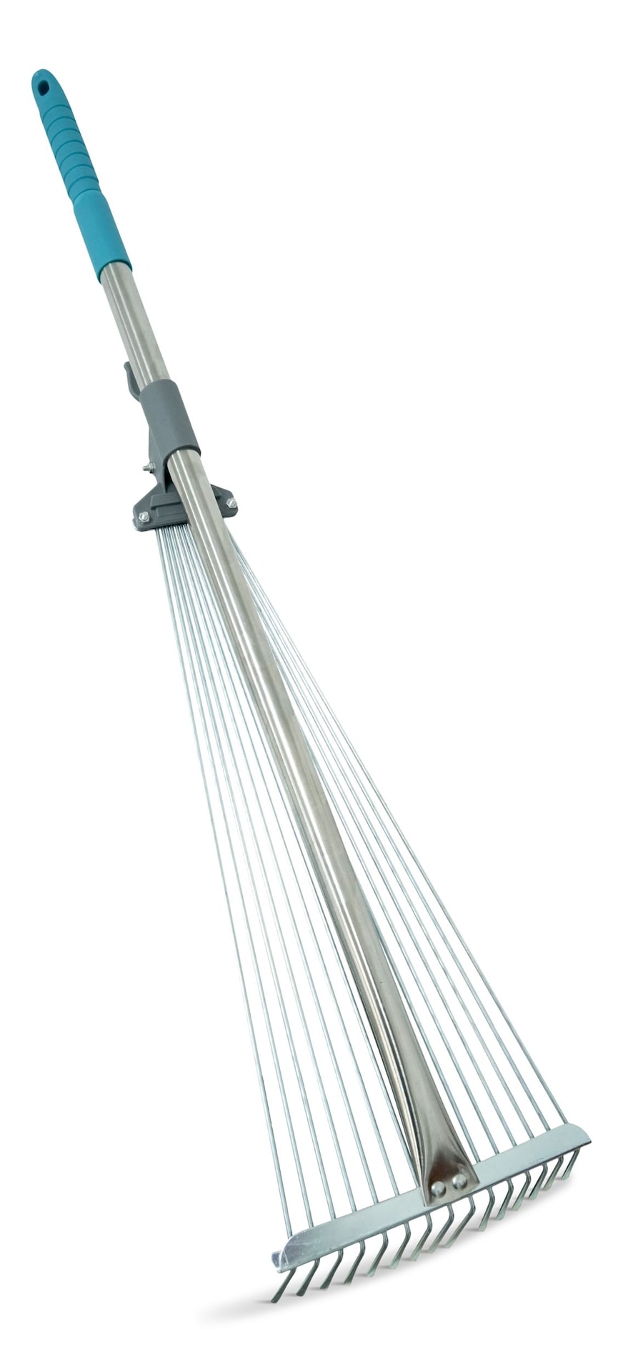 7 to 21-in Wide Metal Adjustable-Tine Telescopic Leaf Rake, 32 to 63-in Aluminum Shaft L8L6 - product image 2