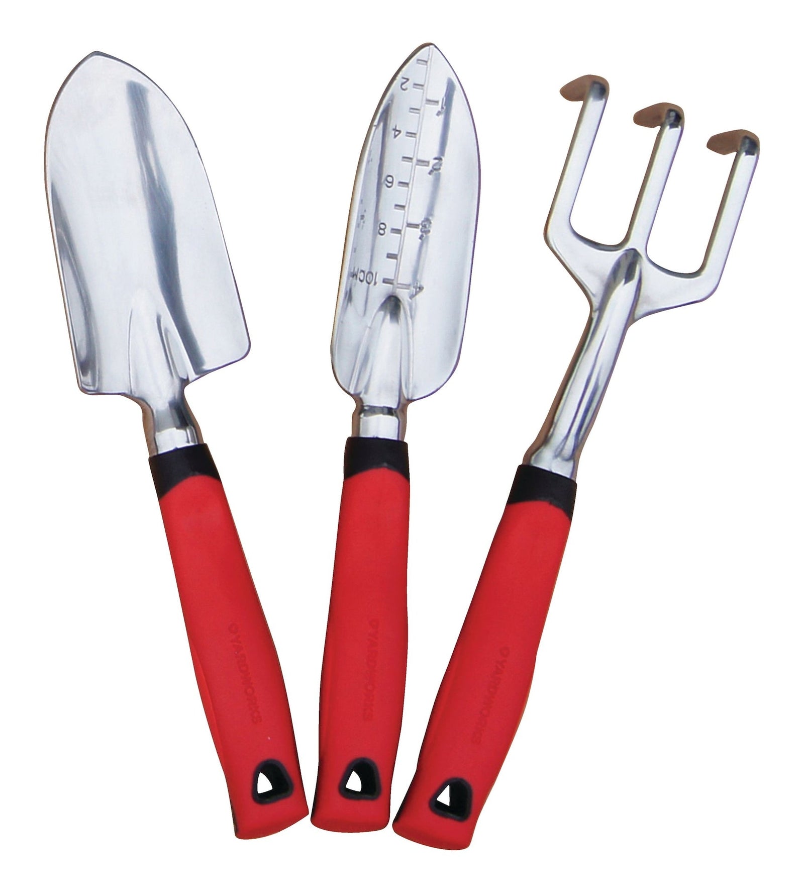 Aluminium Garden Tool Set with Rubber Handles, Assorted Colours, 3-pc L1P8 - product image 1