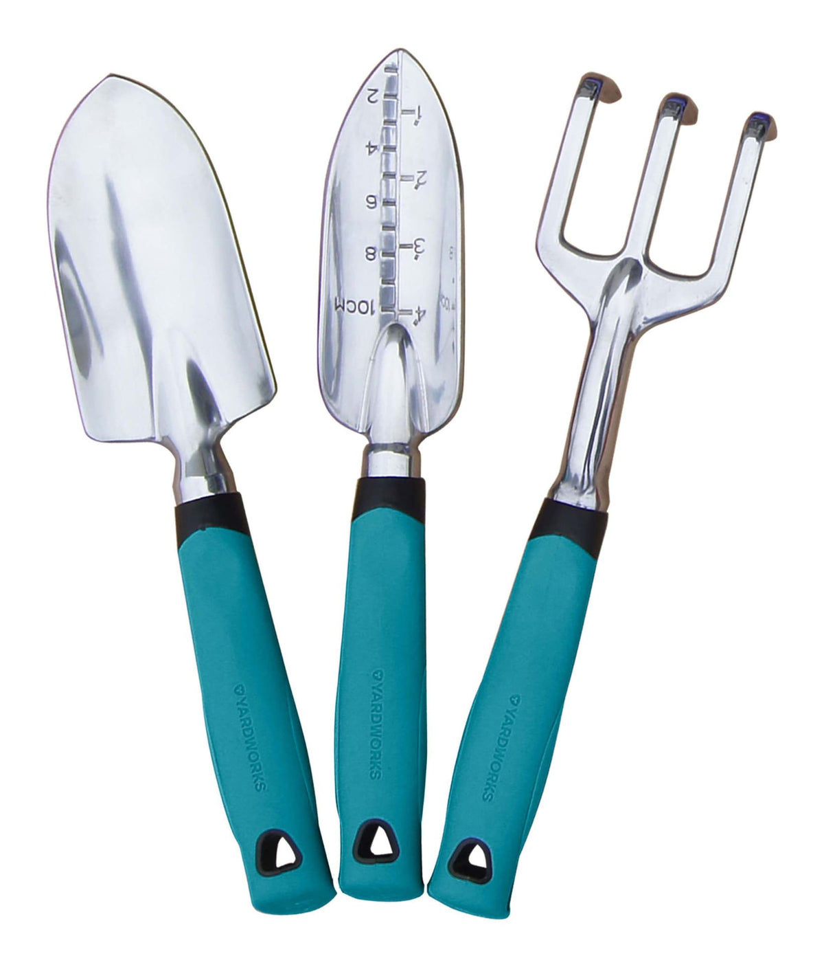 Aluminium Garden Tool Set with Rubber Handles, Assorted Colours, 3-pc L1P8 - product image 2