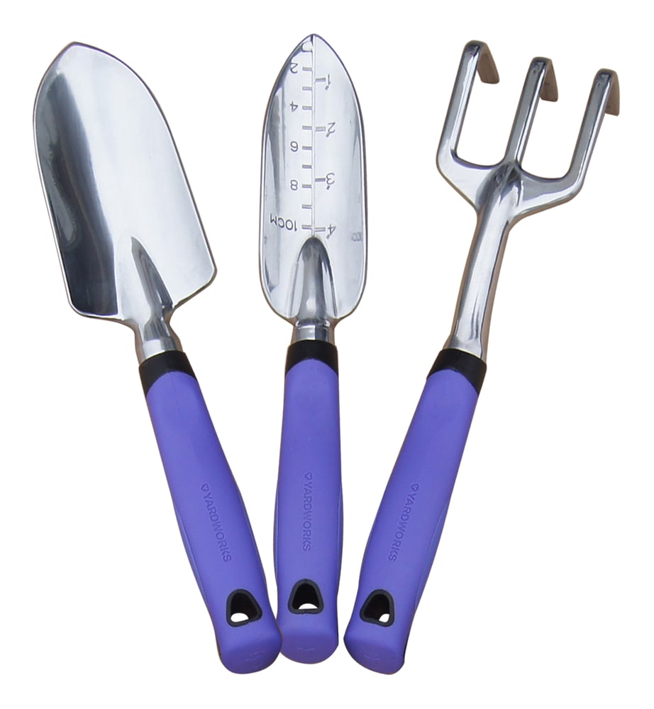 Aluminium Garden Tool Set with Rubber Handles, Assorted Colours, 3-pc L1P8 - product image 6