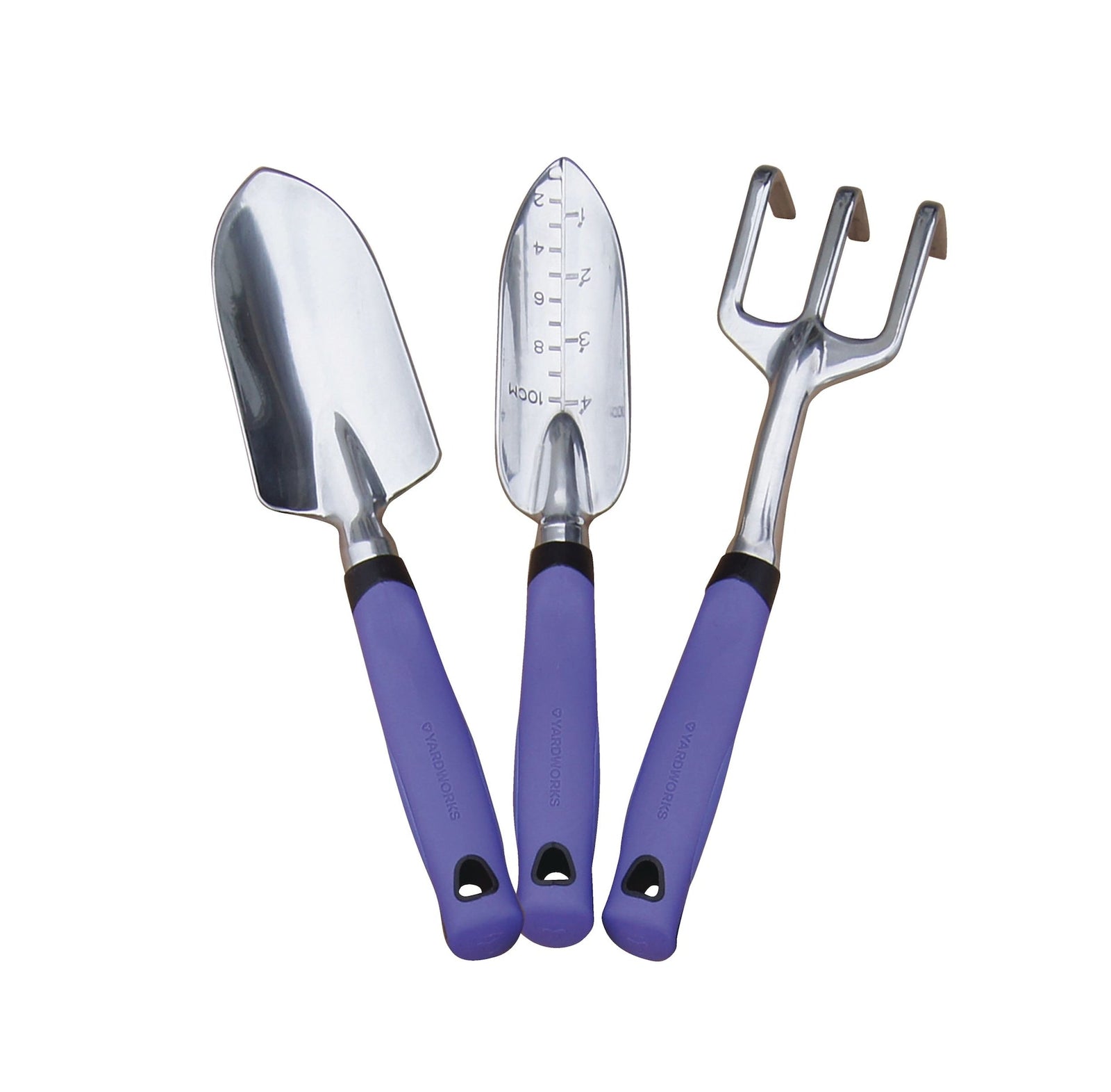 Aluminium Garden Tool Set with Rubber Handles, Assorted Colours, 3-pc O3N6 - product image 8