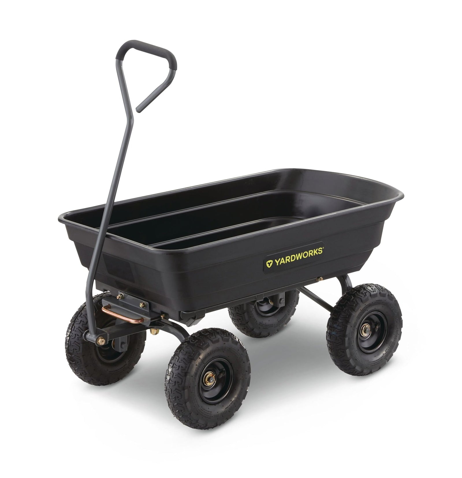 Poly Tray 4-Wheel Garden/Yard Cart, 600-lb D2T7 - product image 1