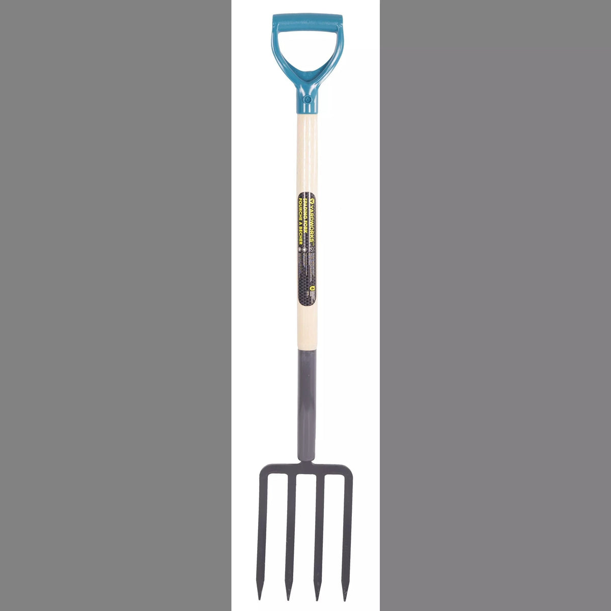 Tempered-Steel 4-Tine D-Grip Garden Fork, 30.5-in Wooden Shaft B7P3 - product image 3