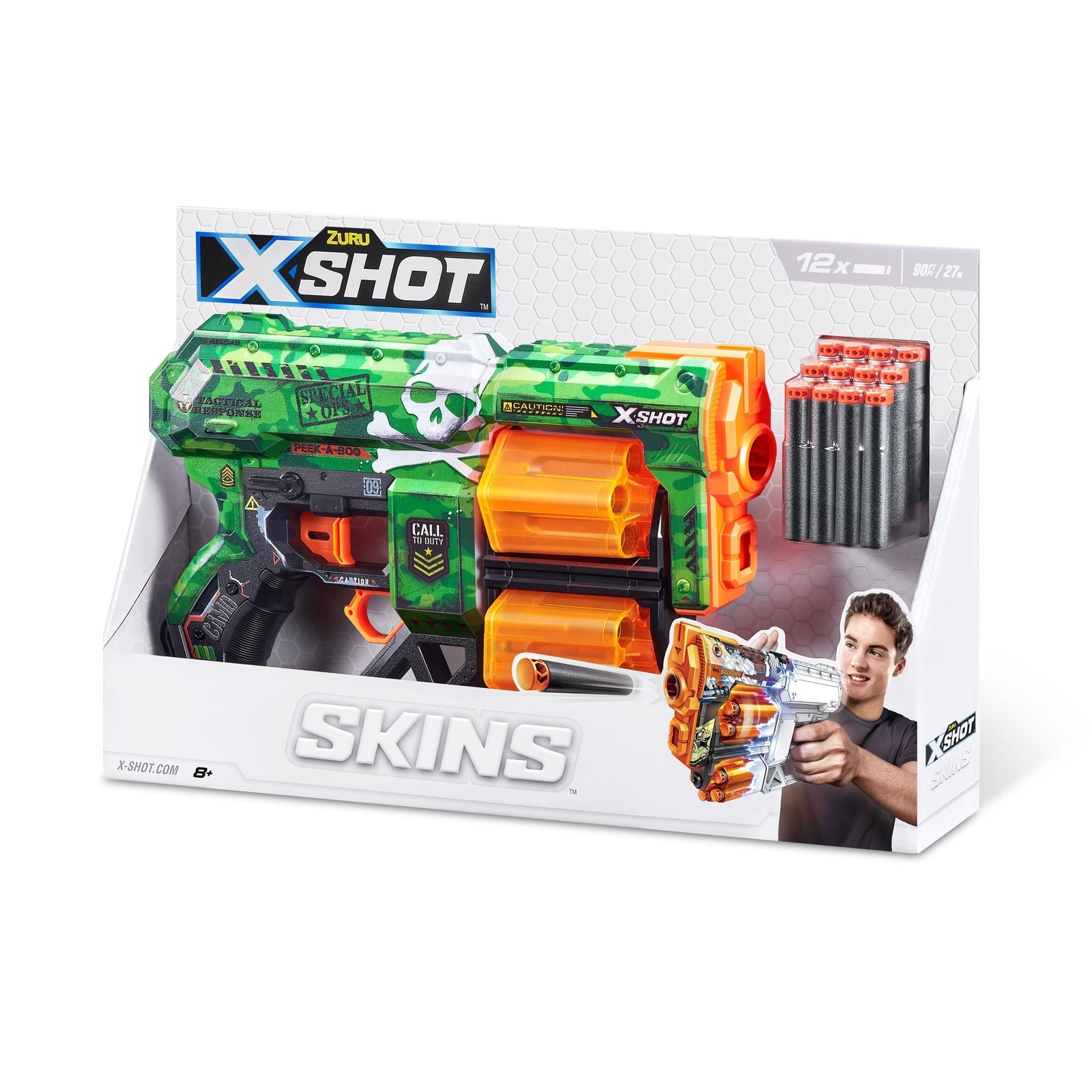 X-Shot Skins Dread, 7 Unique Designs, 12-Dart Capacity, Ages 8+ W2N6 - product image 2