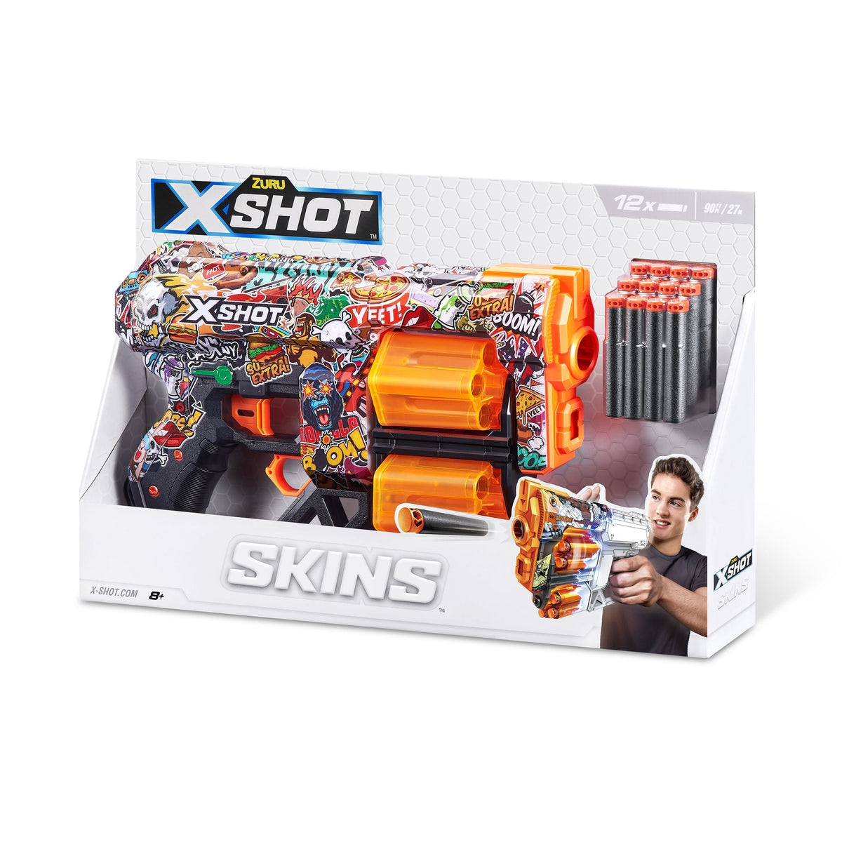 X-Shot Skins Dread, 7 Unique Designs, 12-Dart Capacity, Ages 8+ W2N6 - product image 3