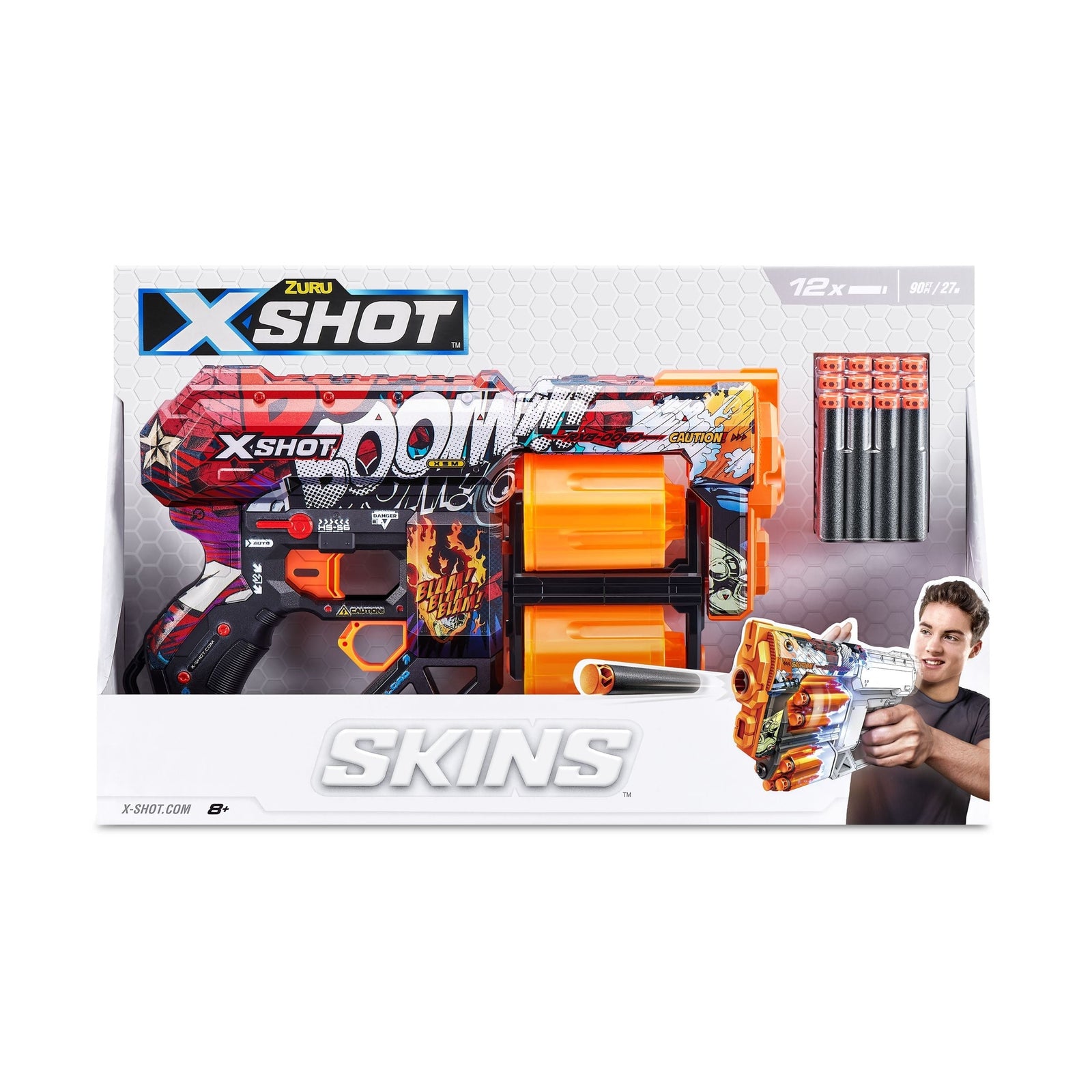X-Shot Skins Dread, 7 Unique Designs, 12-Dart Capacity, Ages 8+ U6T0 - product image 4