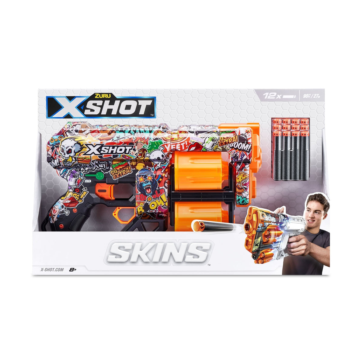 X-Shot Skins Dread, 7 Unique Designs, 12-Dart Capacity, Ages 8+ U6T0 - product image 6