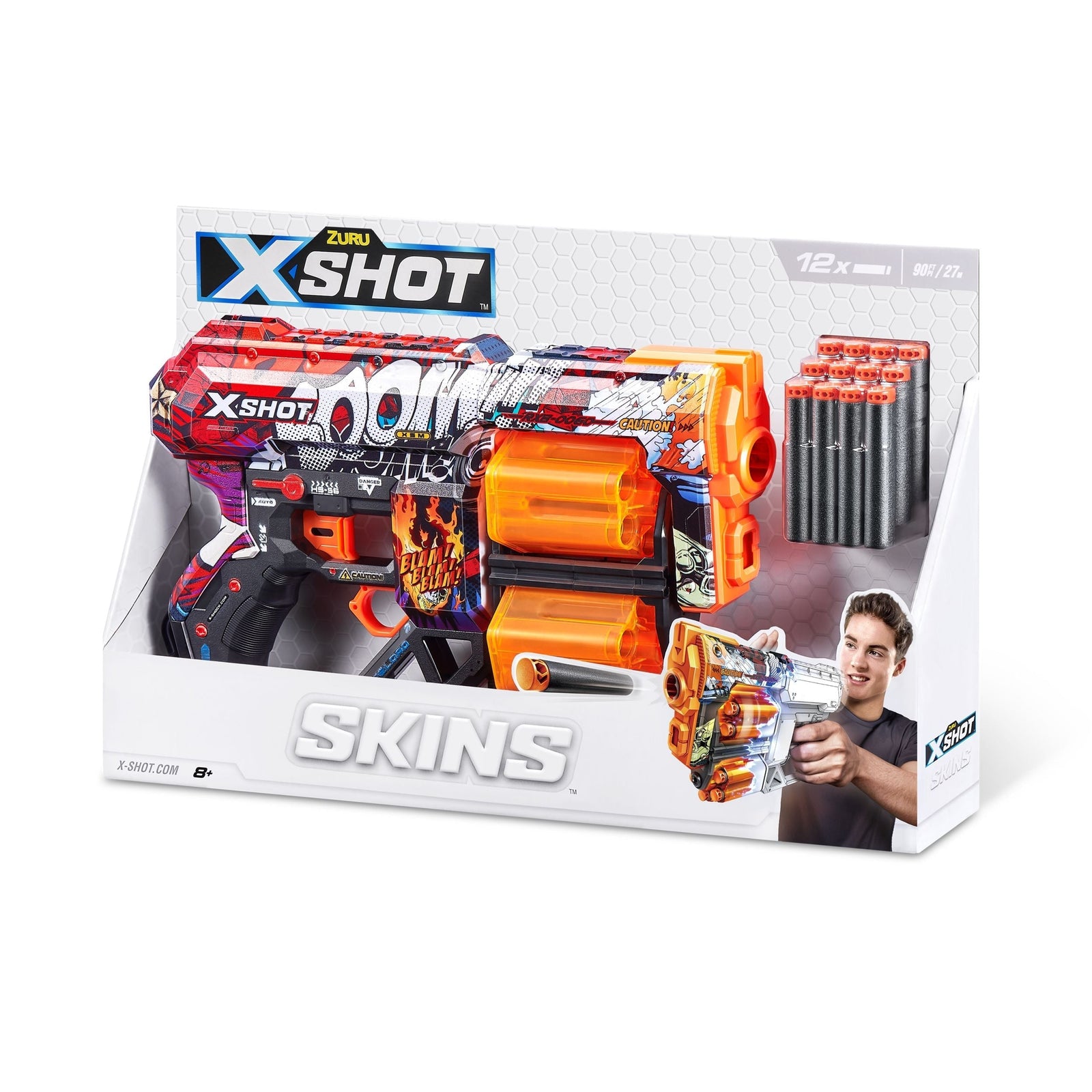 X-Shot Skins Dread, 7 Unique Designs, 12-Dart Capacity, Ages 8+ U6T0 - product image 8