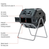 Tumbling Composter with Two Chambers S8J6 - product image 3
