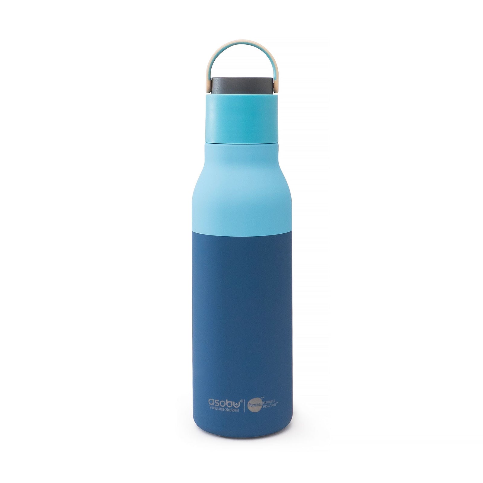 Metro Ceramic Water Bottle, 22-oz, Pastel Blue I8V4 - product image 1
