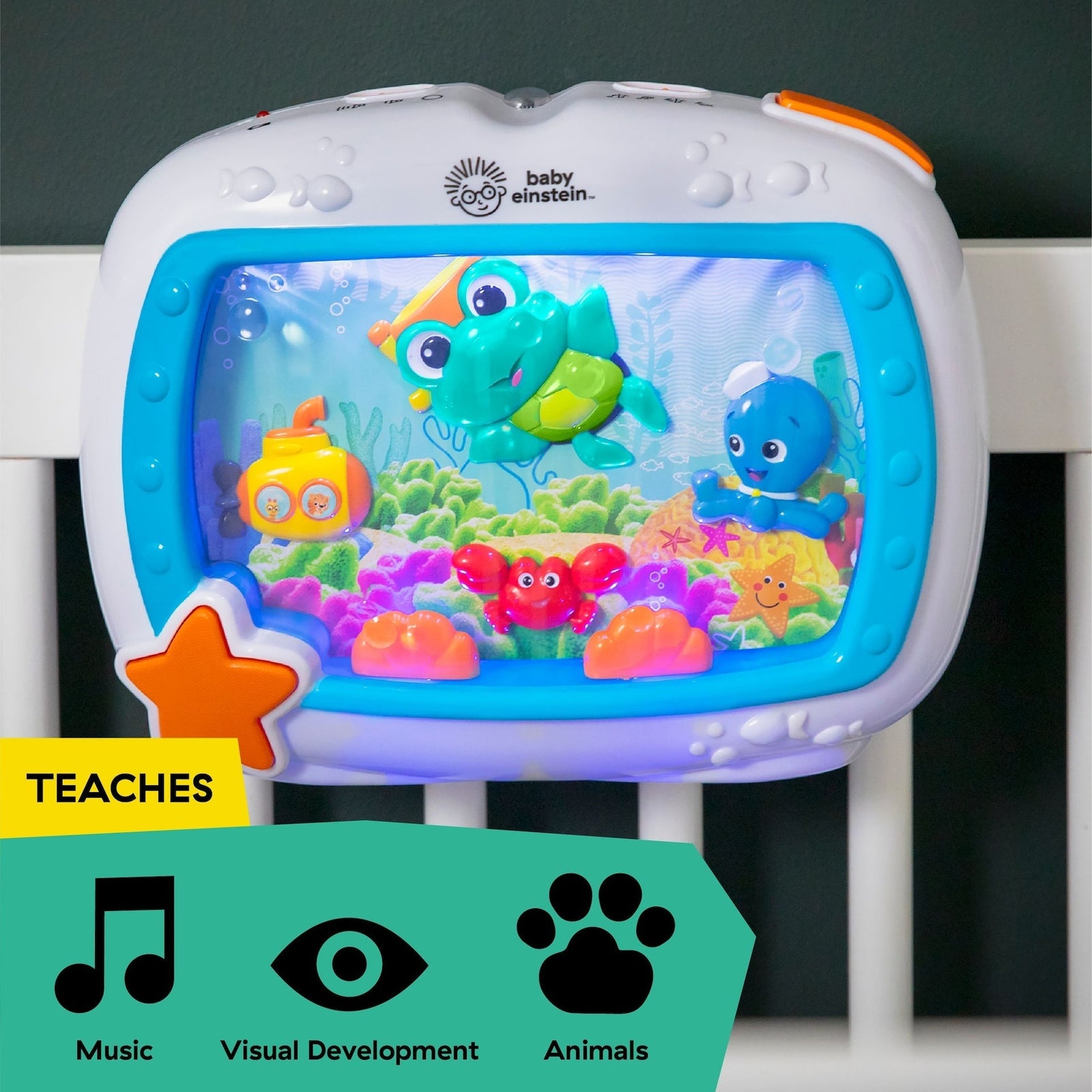 Baby Einstein Sea Dreams Soother Musical Crib Toy and Sound Machine E2E2 - product image 8
