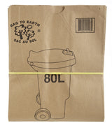 Bag to Earth 2-Ply Compostable and Biodegradable Paper Bin Liner, 10-pk, 80-L S8G8 - product image 1