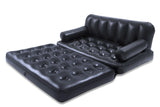 5-in-1 Inflatable Multi-Functional Sofa Air Couch, Double, Navy B2L2 - product image 1