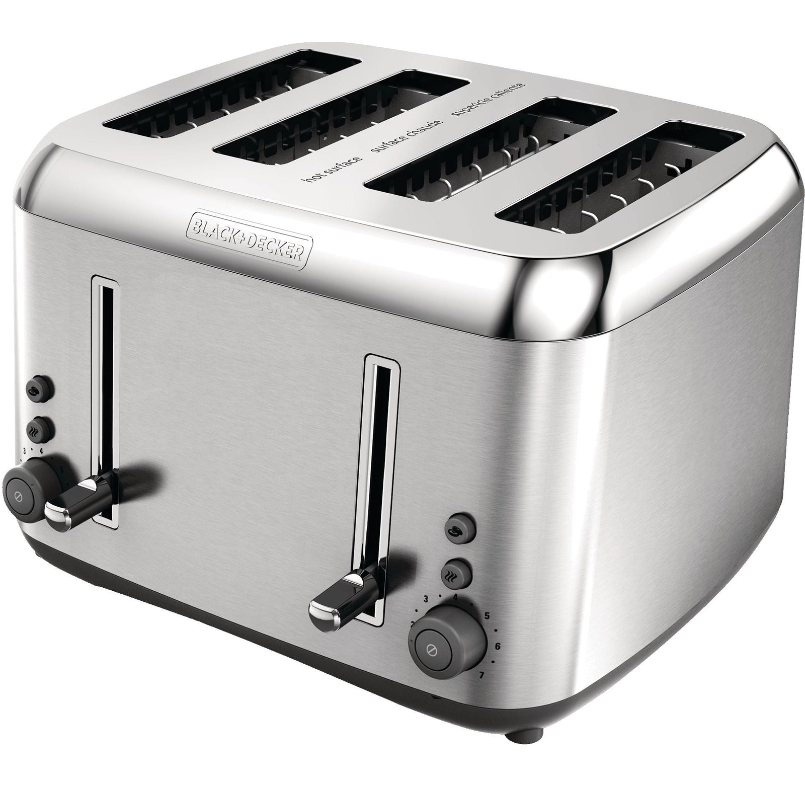 Toaster Kitchen Tools Extra Wide with 7 Settings, Stainless Steel, 4-Slices G0Y0 - product image 1