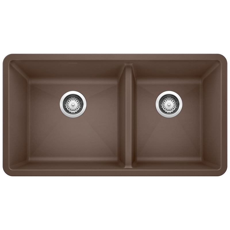60/40 Double Bowl Undermount Kitchen Sink, Café, 33-in Y4S5