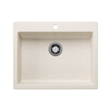 CSA Single Bowl Drop-In Kitchen Sink, Soft White, 25-in U5K5 - product image 1