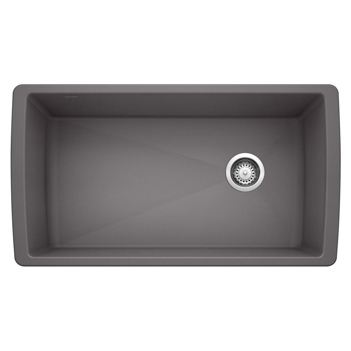 Diamond SILGRANIT 33-in Super Single Undermount Kitchen Sink, Cinder R3D1 - product image 1