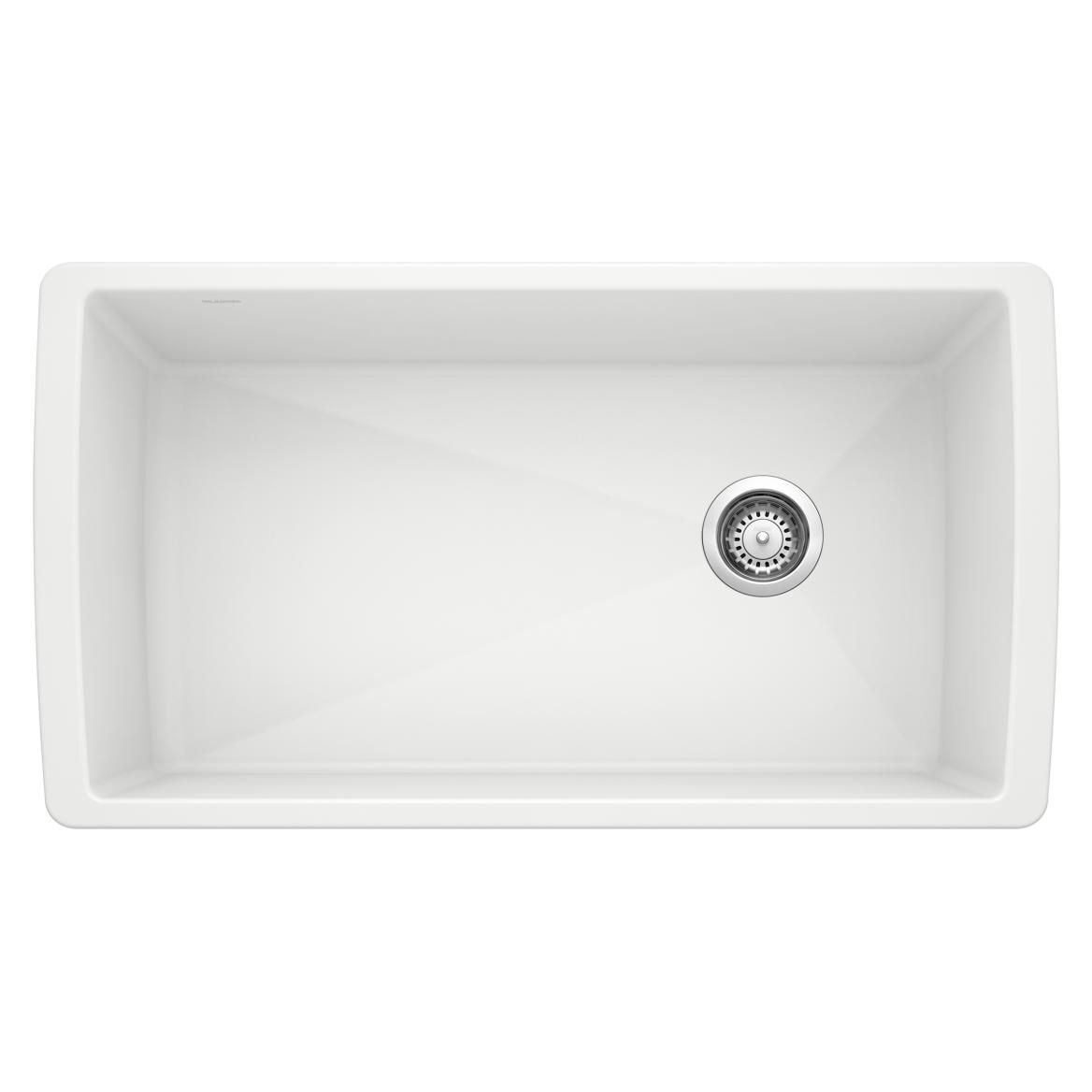 Diamond SILGRANIT 33-in Super Single Undermount Kitchen Sink, White Q3R2 - product image 1
