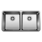Formera 33-in 50/50 Double Bowl Undermount Stainless Steel Kitchen Sink Y9R2 - product image 1