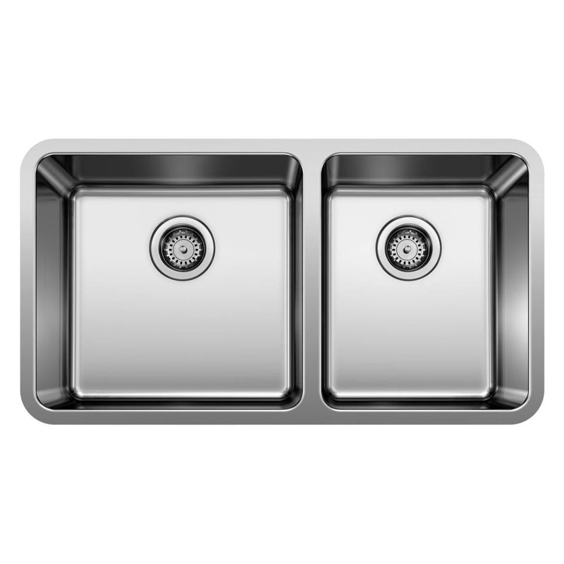 Formera 33-in 60/40 Double Bowl Undermount Stainless Steel Kitchen Sink G6H1