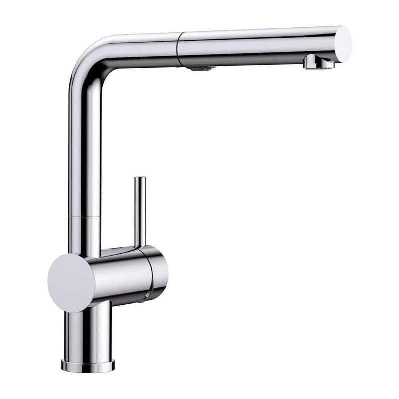 Linus Low Arc Pull-Out Dual-Spray Kitchen Faucet, Chrome E5D9