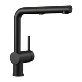 Linus Low Arc Pull-Out Dual-Spray Kitchen Faucet, Coal Black Y8Z2 - product image 1