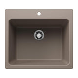 Liven SILGRANIT 25-in Single Bowl Dual Mount Laundry Sink, Truffle I5Q3 - product image 1