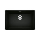 Precis SILGRANIT 27-in Single Bowl Undermount Kitchen Sink, Coal Black P0V7 - product image 1