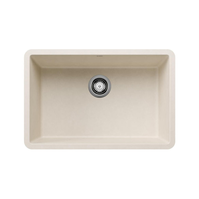 Precis SILGRANIT 27-in Single Bowl Undermount Kitchen Sink, Soft White Y3W5
