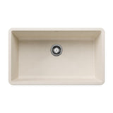 Precis SILGRANIT 32-in Super Single Undermount Kitchen Sink, Soft White N8F7 - product image 1