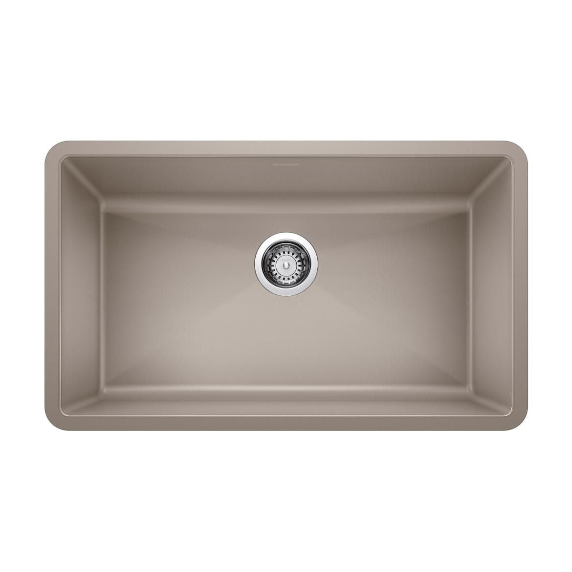Precis SILGRANIT 32-in Super Single Undermount Kitchen Sink, Truffle P3L1 - product image 1