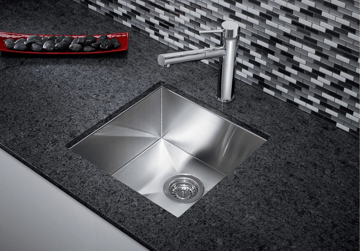 Quatrus R0 17-in Stainless Steel Undermount Bar Sink E2V2 - product image 2