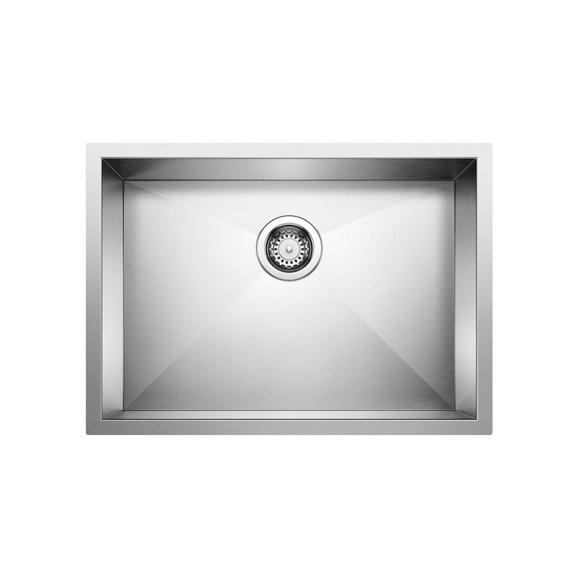 Quatrus R0 25-in Single Bowl Undermount Stainless Steel Kitchen Sink Q7I5 - product image 1