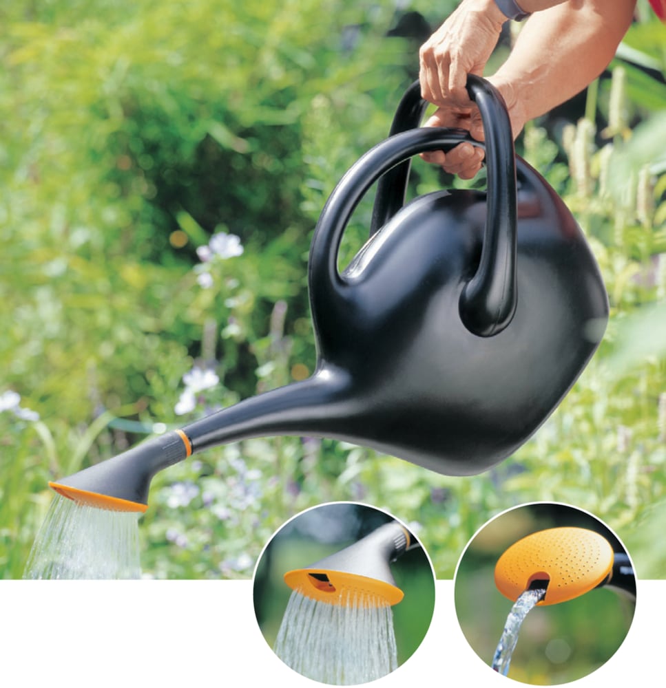 Easypour 2-in-1 Spout Watering Can with Dual Handle, 9.8-L, (2.6 US gal) Black D2M4 - product image 4