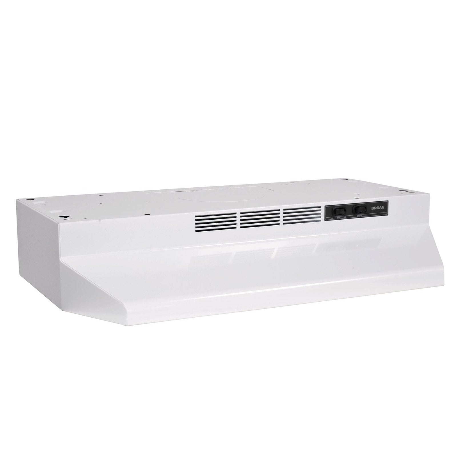 BU2 Series 230CFM Under Cabinet Kitchen Exhaust Fan Range Hood, White, 24-in T9R5 - product image 1