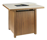 Clarke LP Gas Outdoor Fire Table, 40,000 BTUs, 30-in, Brown S3Y2 - product image 1