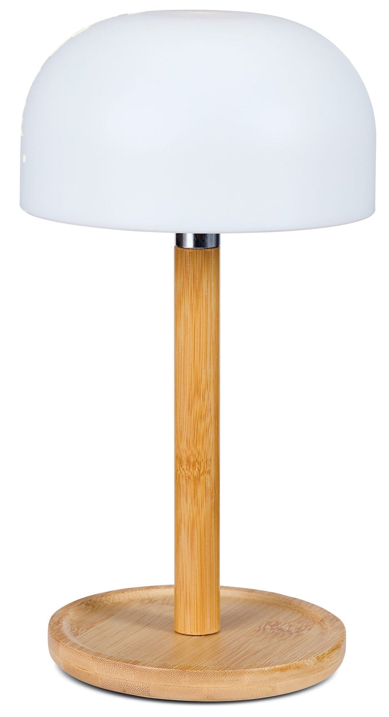 Outdoor Rechargable Bamboo Mushroom Lamp, Multiple Colour Modes Z8C1