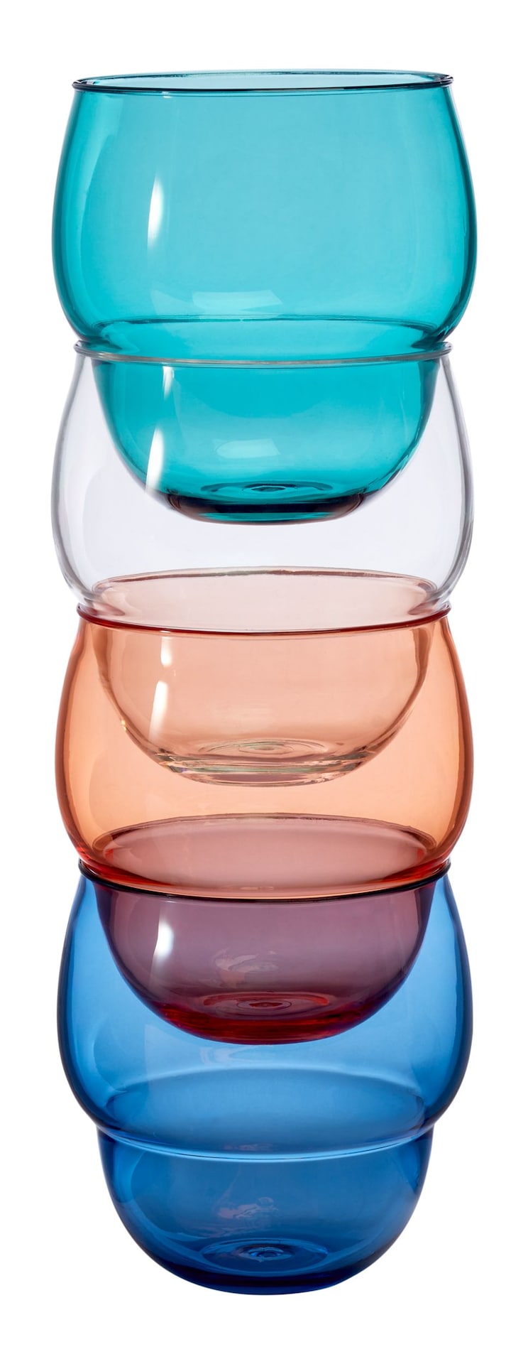 Stacking Bubble Glass Set, BPA Free, Dishwasher Safe, Stackable F7Z8 - product image 3