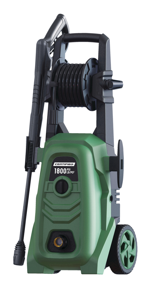 1800 PSI 1.4 GPM Corded Cold Water Wheeled Brushed Electric Pressure Washer with Foam Blaster S6Z9