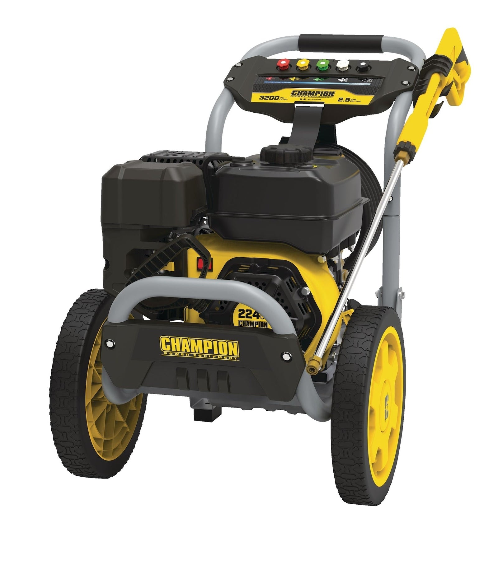 Power Equipment 3200 PSI 2.5 GPM 224cc Engine Cold Water Wheeled Gas Pressure Washer D5H6 - product image 3
