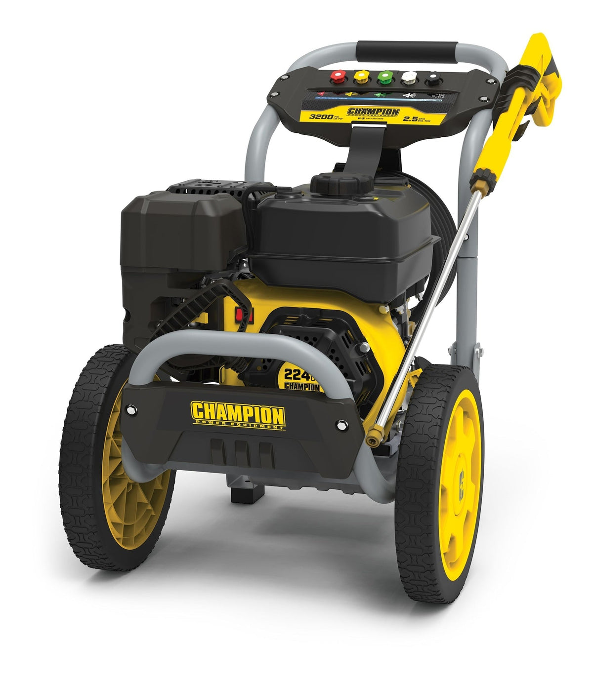 Power Equipment 3200 PSI 2.5 GPM 224cc Engine Cold Water Wheeled Gas Pressure Washer D5H6 - product image 4