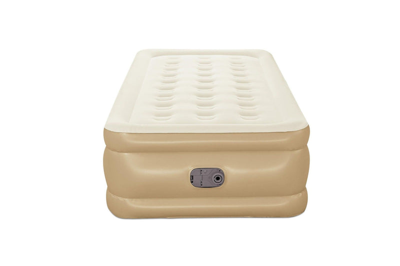 GuestRest Double-High Airbed, Air Mattress with Pump, Twin Q0L2