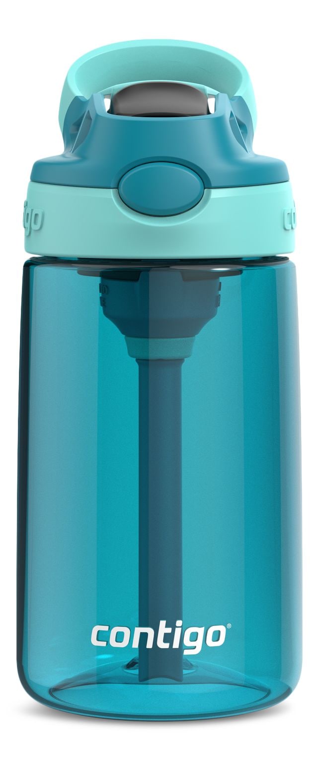 Aubrey Kids' Water Bottle, 14-oz, Juniper/Jade, with AUTOSPOUT Lid & Straw A3H8