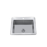 25-in Brushed Satin Stainless Steel Drop-in Sink J0R3 - product image 1