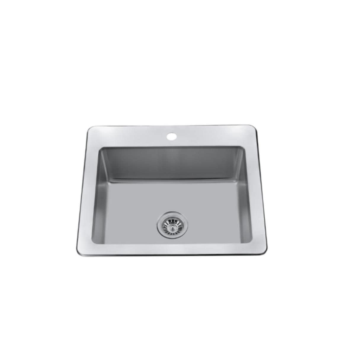 25-in Brushed Satin Stainless Steel Drop-in Sink J0R3 - product image 1